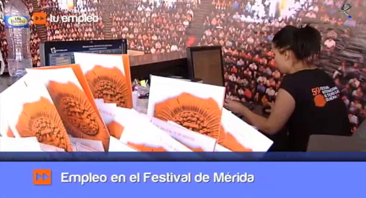 empleo en el Festival de Teatro Clásico de Mérida (05/07/13)
