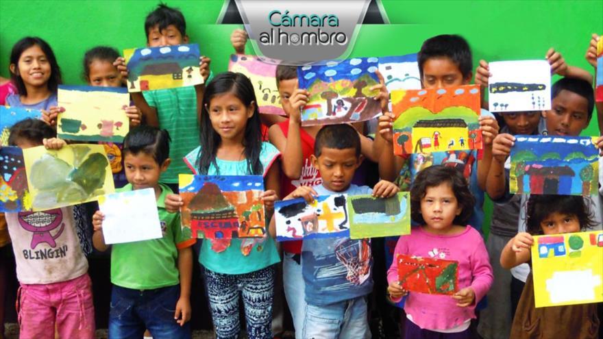 Talleres de pintura con niños de los barrios más vulnerables de Managua