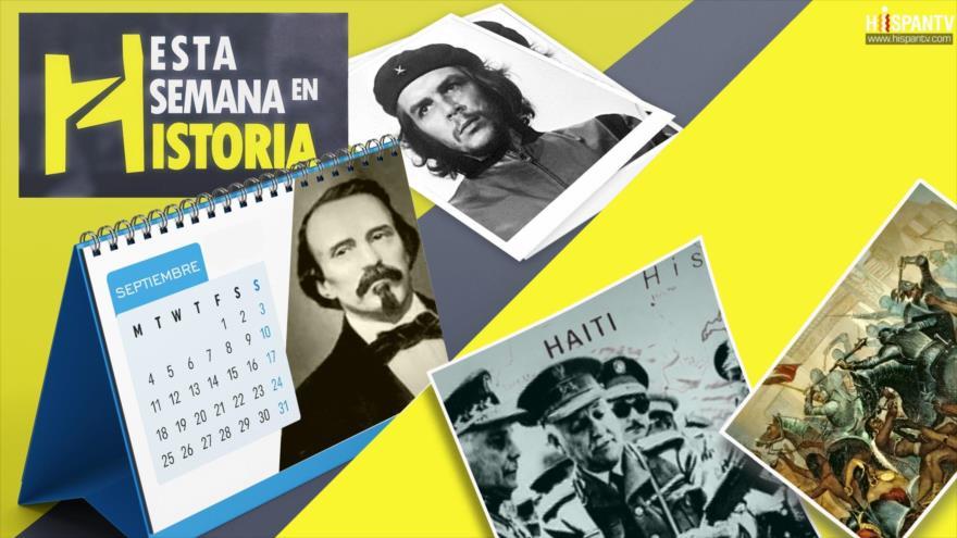 Asesinato del Che Guevara. Primer grito de independencia en Cuba. Llegada de Colón al nuevo mundo. Culmina la masacre de inmigrantes haitianos