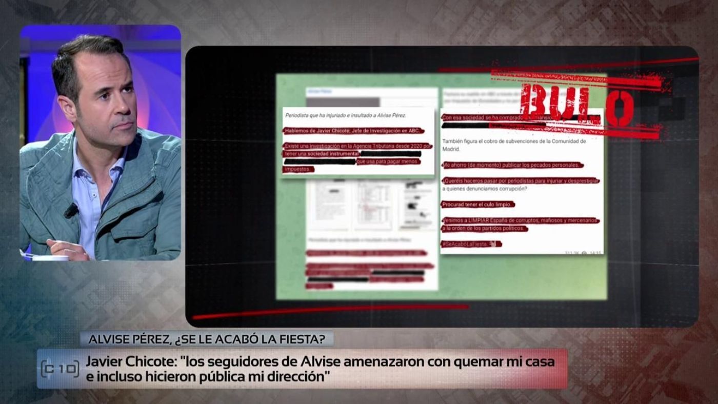 Especiales Javier Chicote, Rubén Sánchez y otras víctimas de Alvise denuncian sus bulos: 