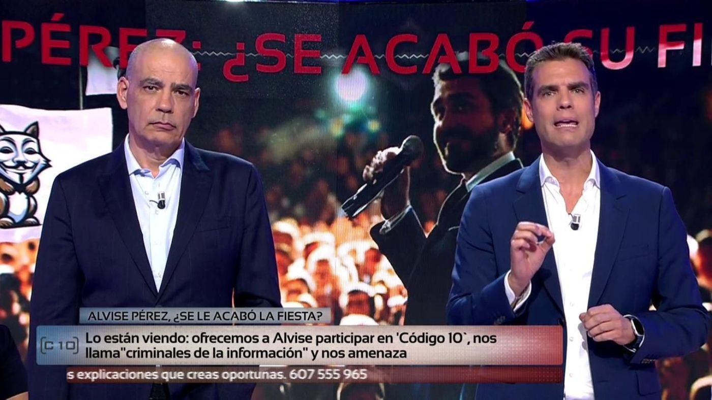 Especiales La contundente respuesta de Nacho Abad y David Aleman a Alvise tras calificar de “criminales de la información” a ‘Código 10’ y Mediaset - Top Vídeos 08/10/2024