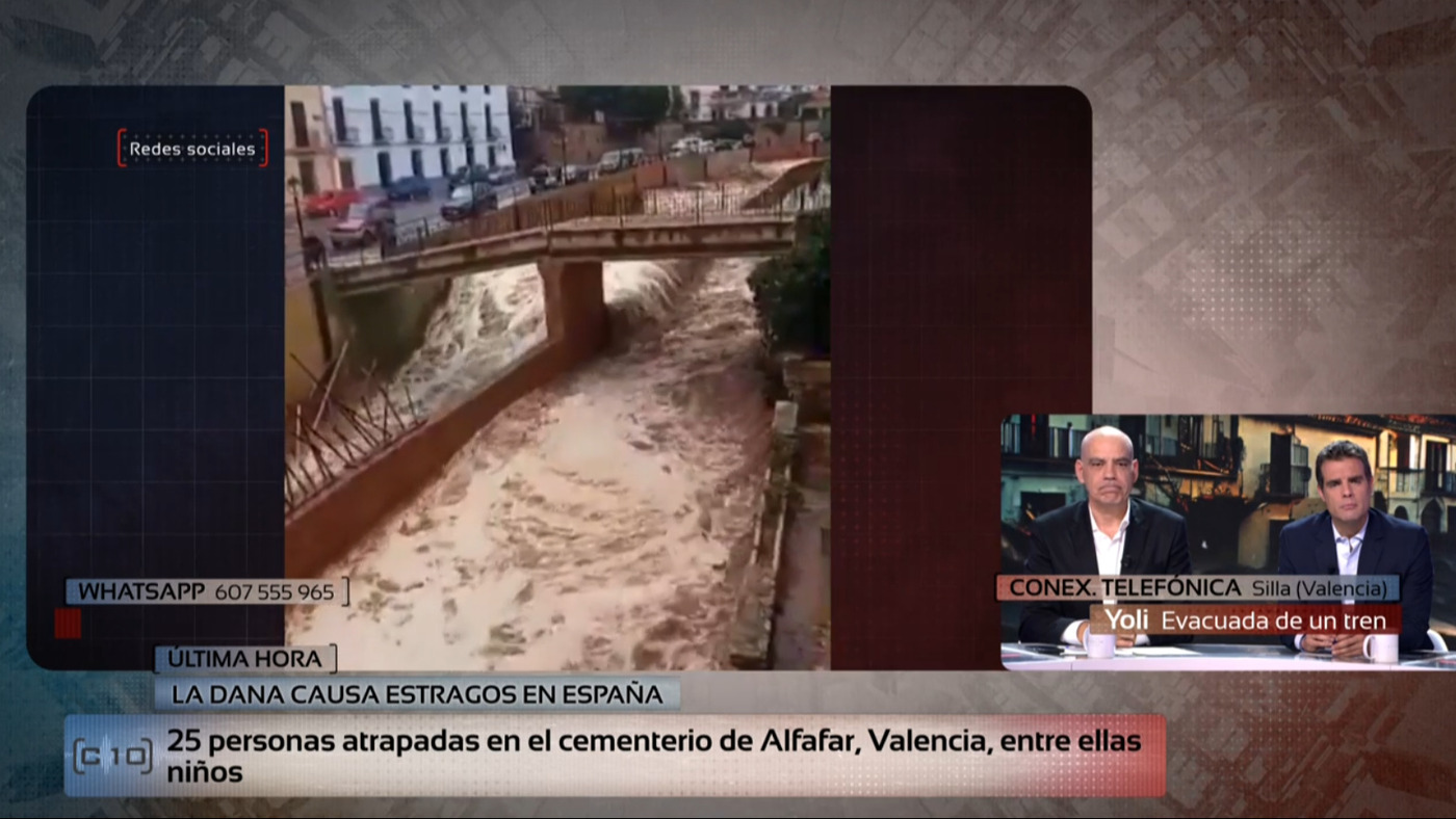 Especiales Más de 200 personas se quedan atrapadas en un tren debido a las fuertes lluvias - Top Vídeos 29/10/2024