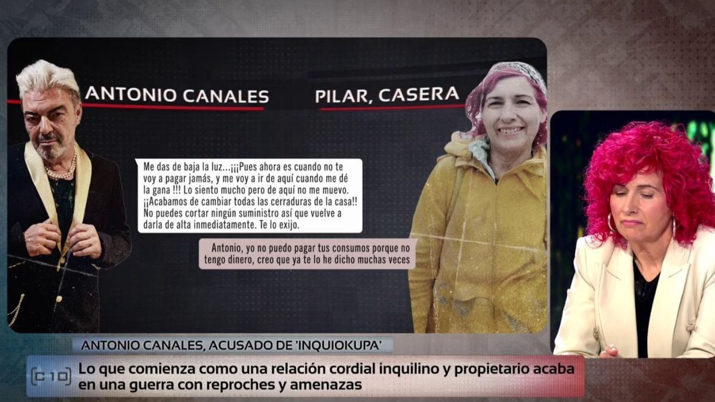 Top Vídeos Exclusiva| La casera de Antonio Canales muestra sus mensajes con el bailaor, al que acusa de 'inquiokupa': 