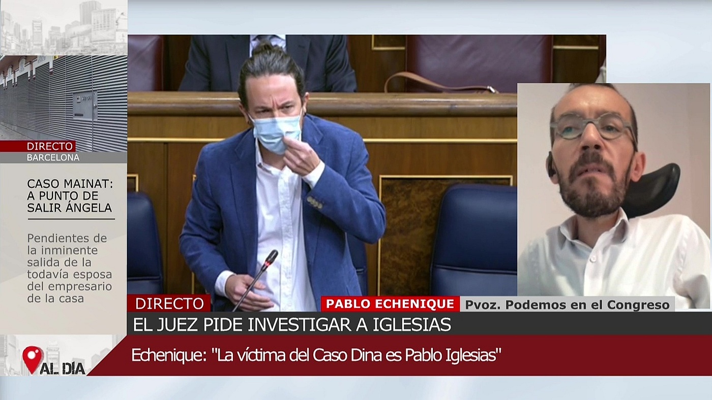Diario El juez del caso Dina pide investigar a Pablo Iglesias - Diario 07/10/2020