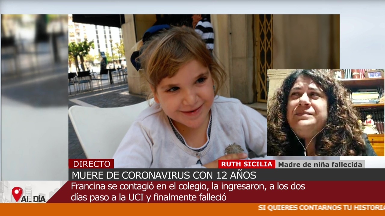 Diario Habla la madre de Francina, la niña muerta por Covid - Diario 14/12/2020