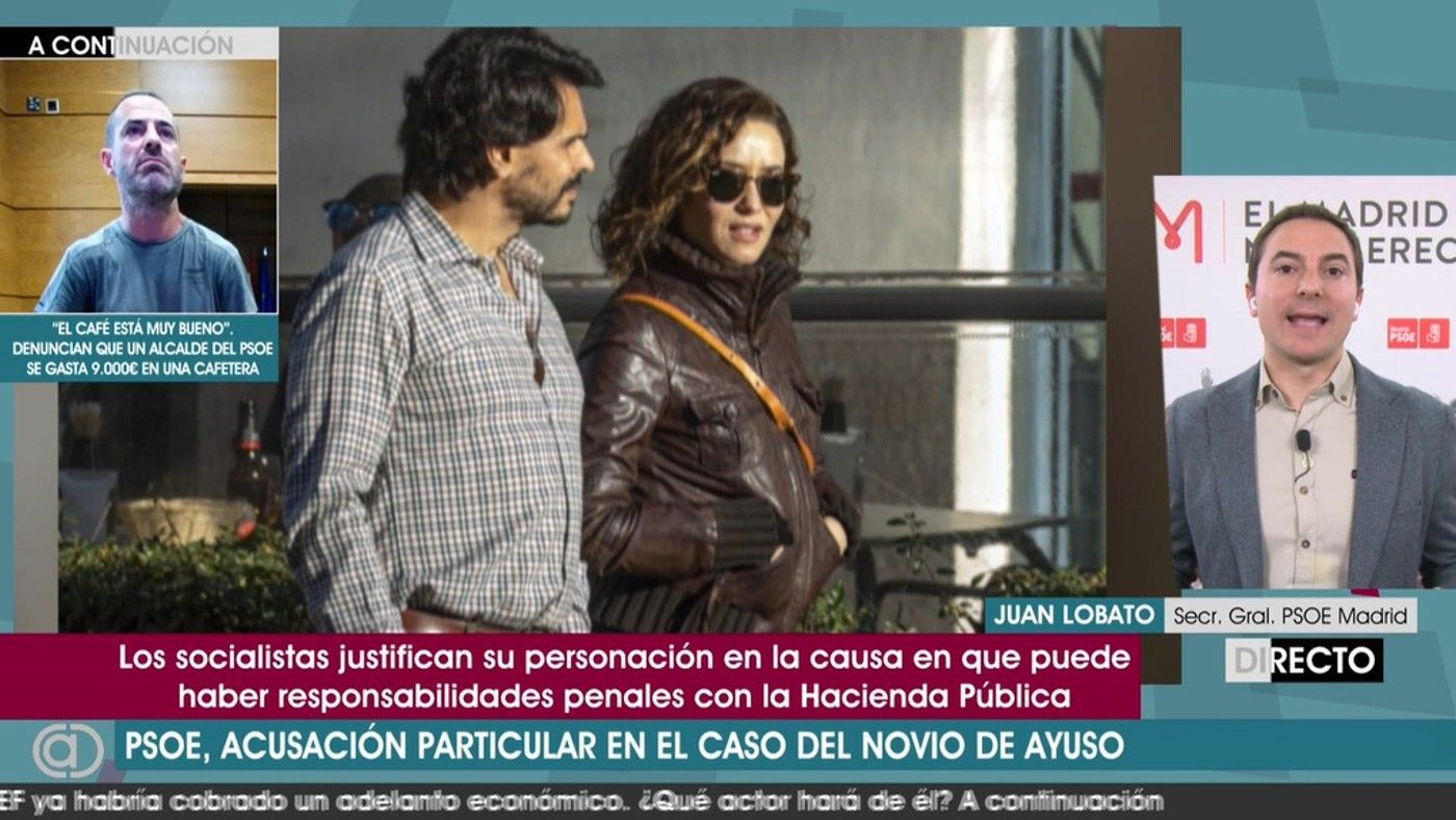 Top Vídeos Juan Lobato, sobre la acusación particular del PSOE en el caso del novio de Ayuso: “Nos corresponde fiscalizar qué pasa con dinero público” - Top Vídeos 01/04/2024