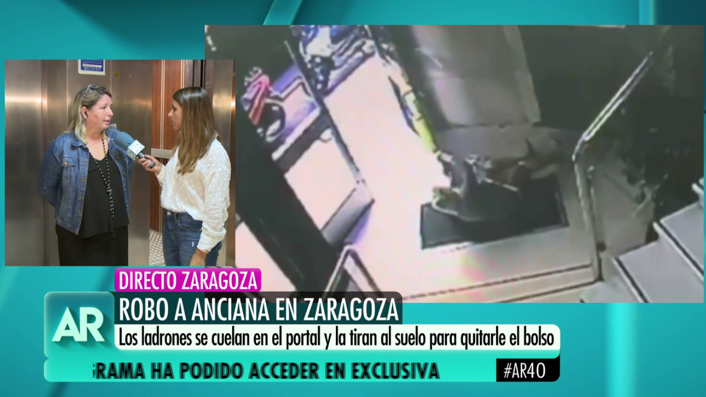 2019 Progr. 3.690 - Brutales imágenes de una pareja robando a una anciana en Zaragoza