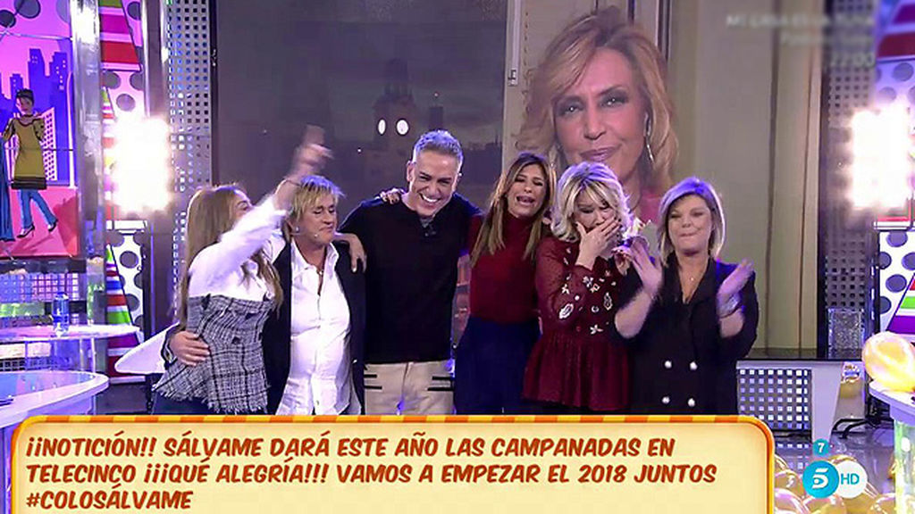 2017 Naranja 15/11/2017 - ¡'Sálvame' dará las campanadas de Mediaset!