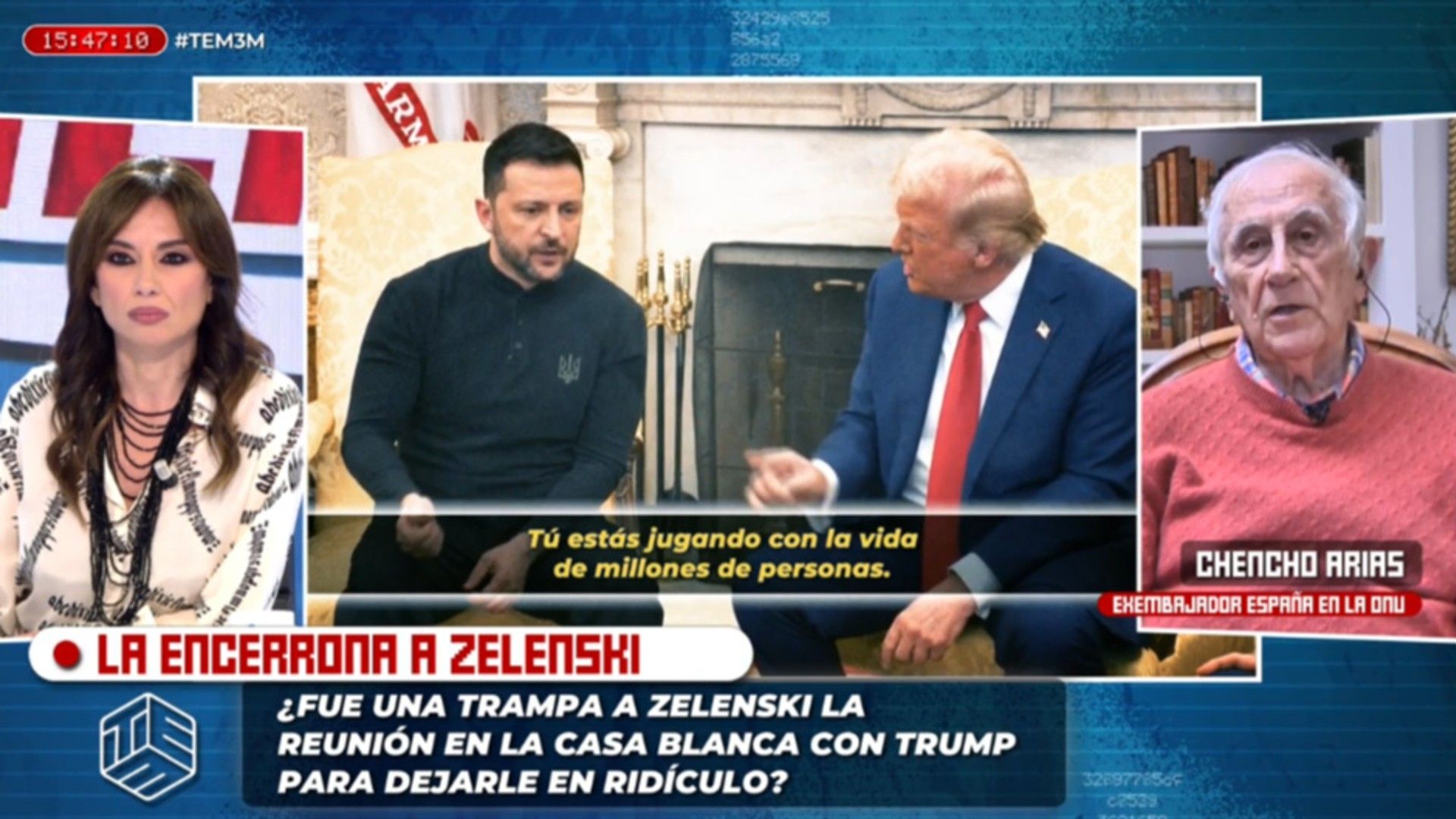 Especiales Chencho Arias, exembajador de España en la ONU, tras la tensa reunión entre Trump y Zelenski: 