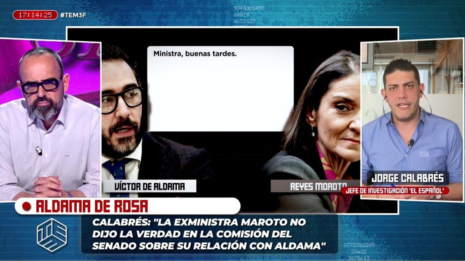 Especiales El periodista Jorge Calabrés, tras publicar los mensajes de Reyes Maroto y Aldama: “Muestran que se conocían en persona” - Top Vídeos 03/02/2025