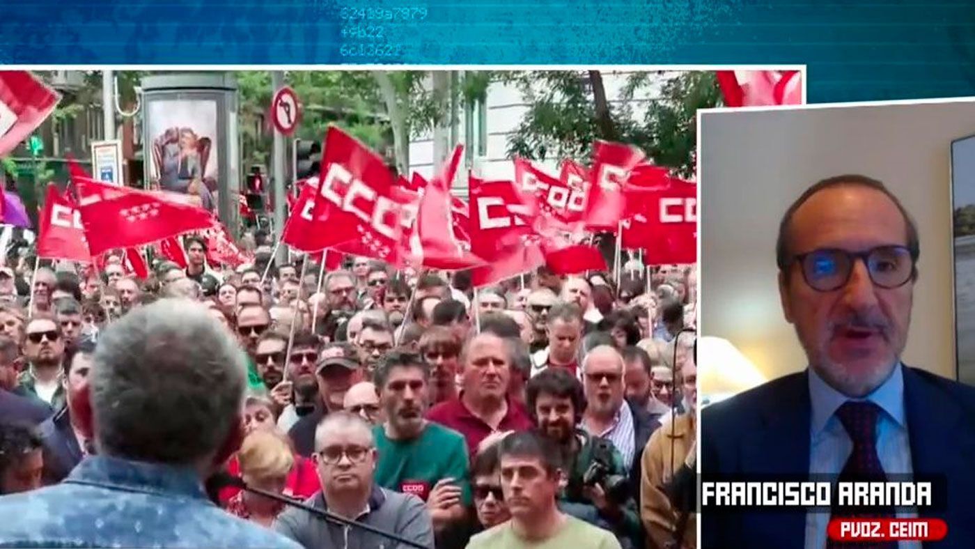 Especiales Francisco Aranda, tras el rechazo de la CEOE de las propuestas de reducción de jornada: ''Son negativas para el empleo y la productividad'' - Top Vídeos 27/09/2024