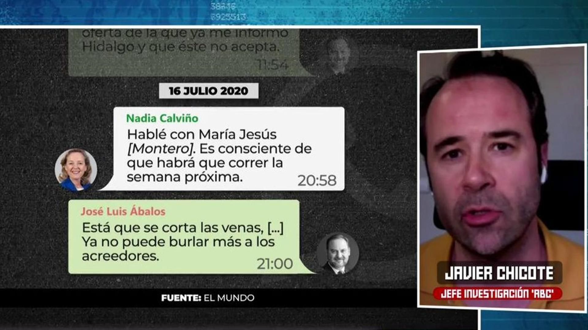 Especiales Javier Chicote, sobre los mensajes de la cúpula del Gobierno: 
