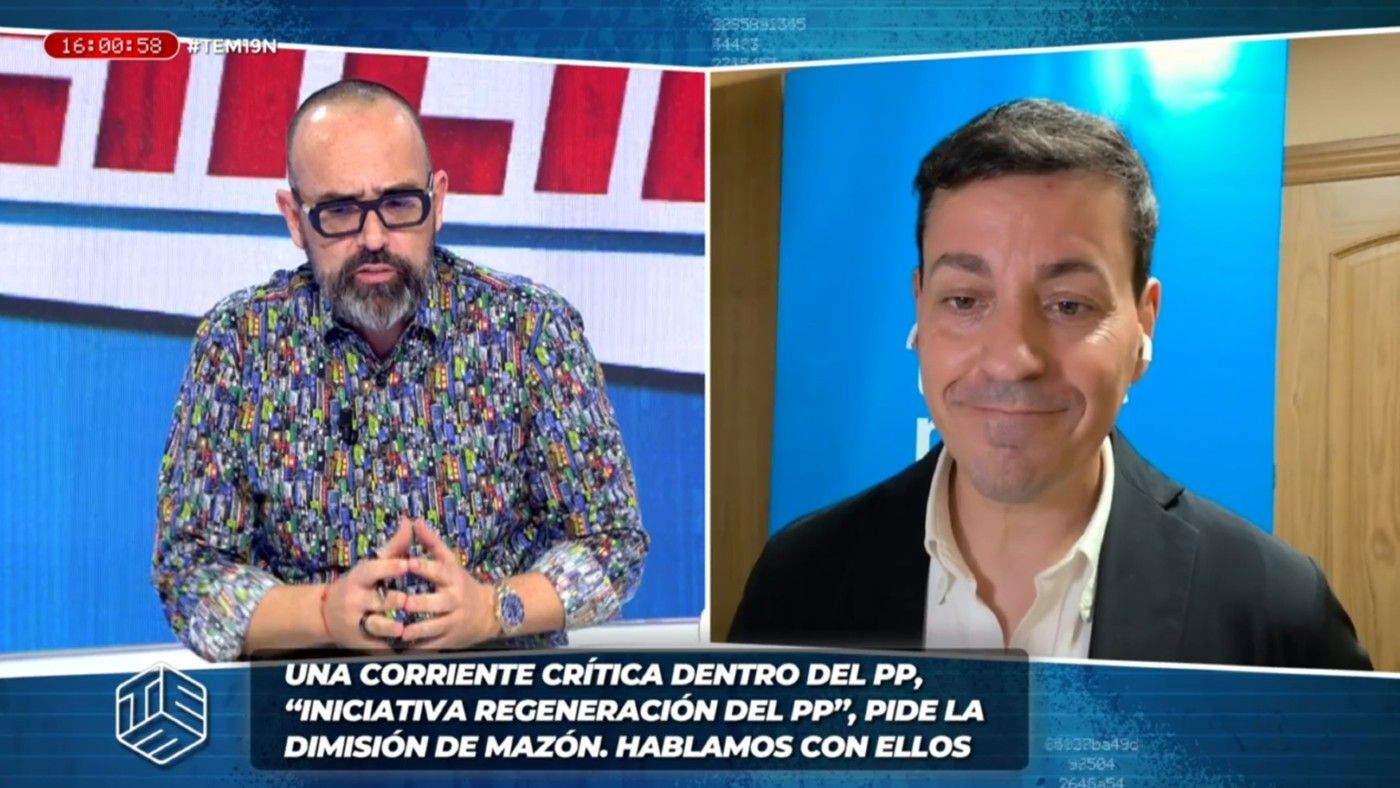 Especiales José Luis Bayo, portavoz de 'Iniciativa Regeneración del PP', sobre Mazón: 