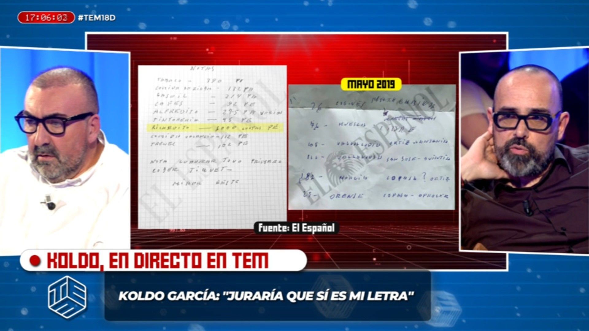 Especiales Koldo reacciona al análisis del grafólogo de los manuscritos que ha aportado Aldama: 