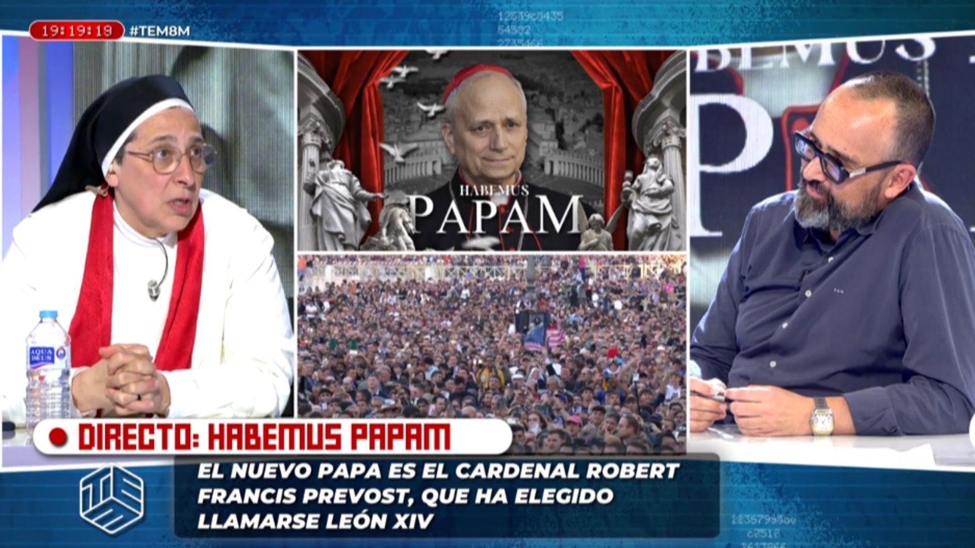 Especiales La conmovedora reacción de Sor Lucía Caram a la elección del nuevo papa: 