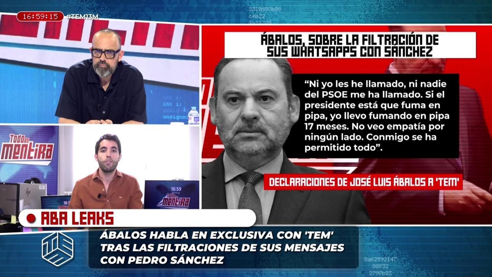 Especiales La contundente respuesta de José Luis Ábalos a los rumores que lo vinculan a la filtración de los mensajes: 