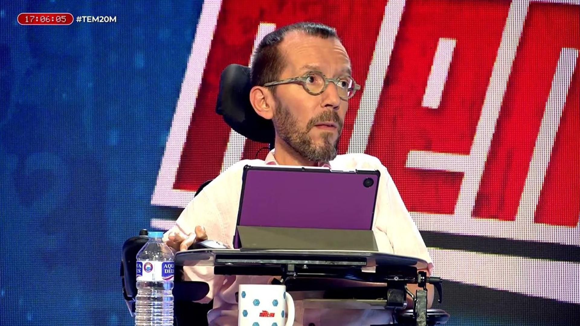 Especiales Pablo Echenique reacciona al discurso del obispo emérito de Alcalá de Henares donde asocia la discapacidad al 