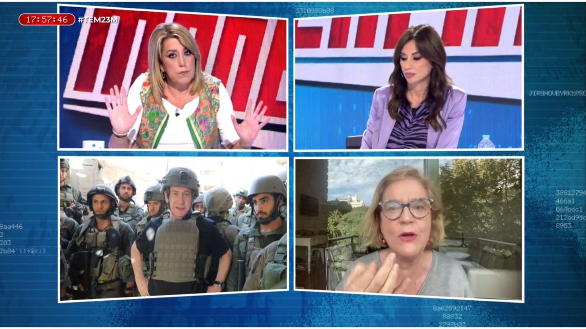 Especiales Pilar Rahola y Susana Díaz protagonizan un tenso debate sobre el conflicto de Israel: 