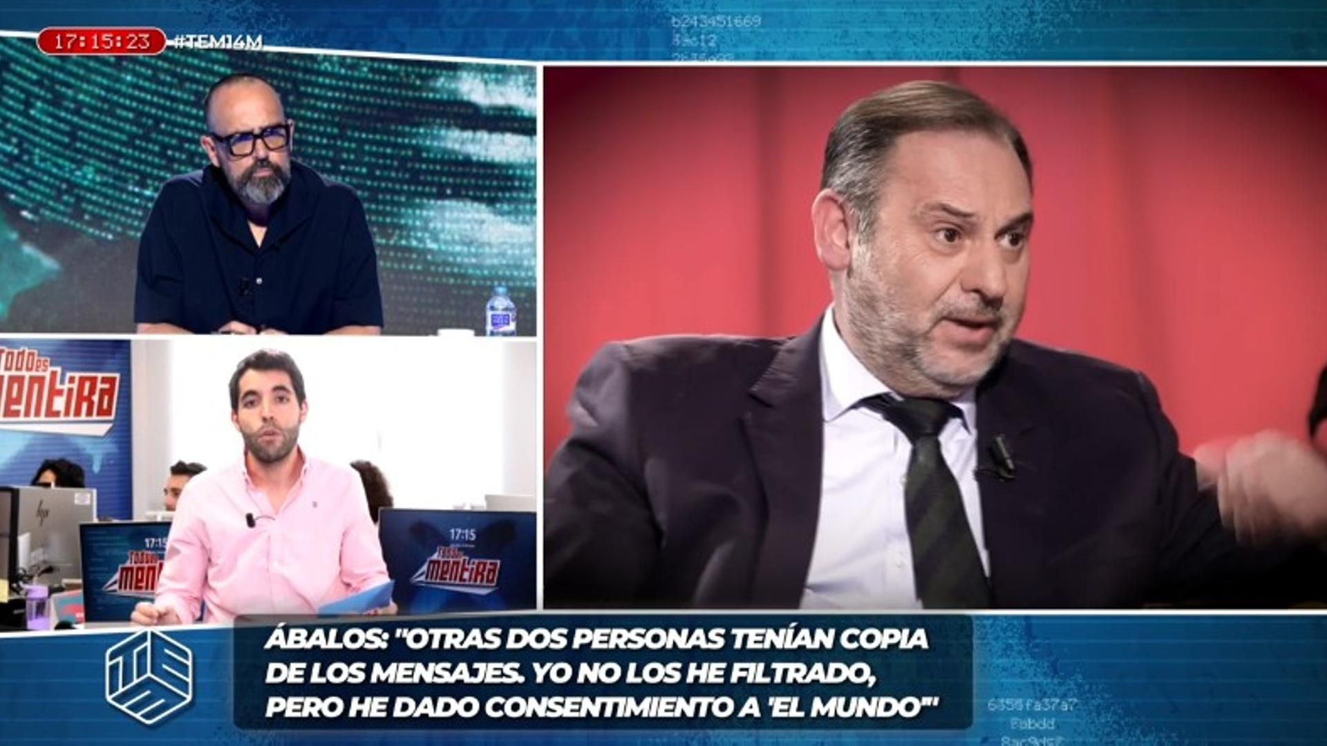 Top Vídeos José Luis Ábalos reconoce que parte de los mensajes con Pedro Sánchez se publicaron con su consentimiento: 