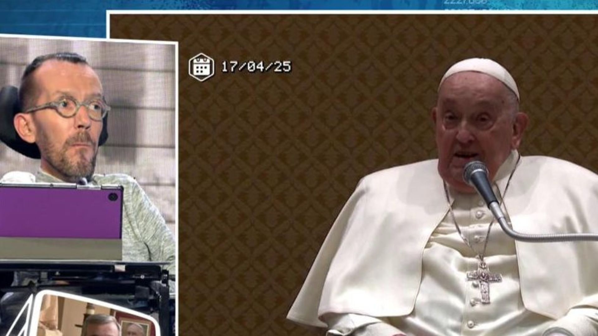 Top Vídeos Pablo Echenique reflexiona sobre el pontificado del papa Francisco: 