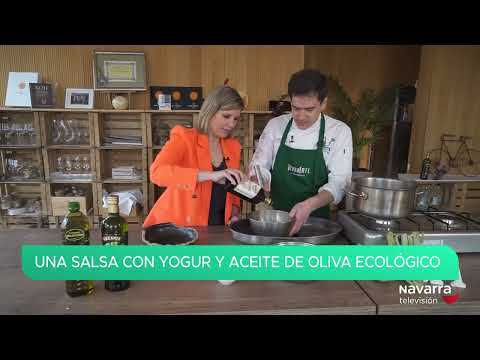 Entrante de alcachofa y yogur en Gastronavarra