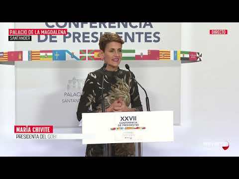 La presidenta del Gobierno de Navarra, María Chivite, valora la Conferencia de Presidentes