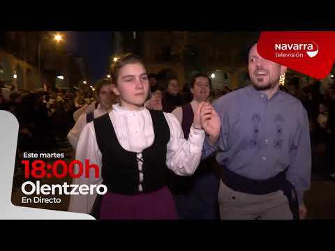 Sigue a Olentzero por Pamplona en Navarra Televisión