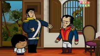con Simón Bolívar