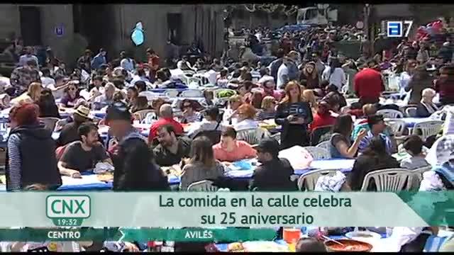 Avilés bate el récord Guinness de comida en la calle (Lunes, 17-04-2017)