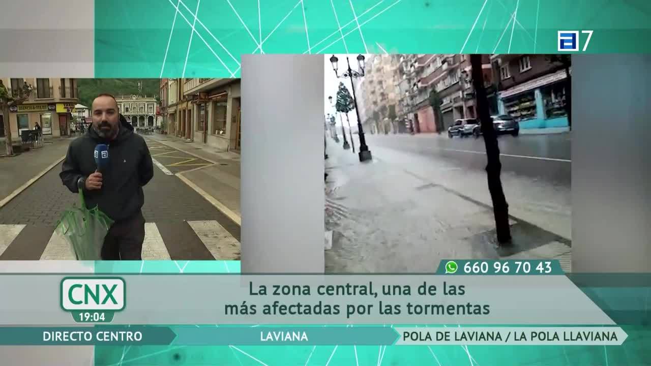 Fuertes lluvias en el Principado (Lunes, 23-05-2022)