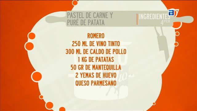 Pastel de carne y puré de patata - Redifusión (Jueves, 15-03-2012)