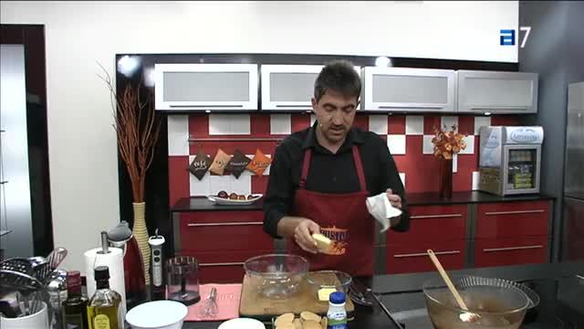 Tarta de crema de cacao (Lunes, 09-01-2012)