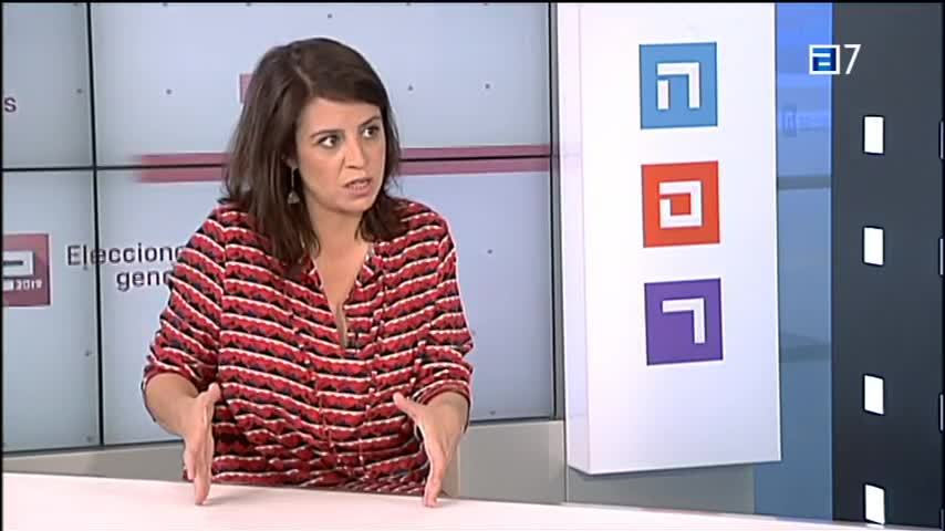 Adriana Lastra, candidata del PSOE (Martes, 23-04-2019)