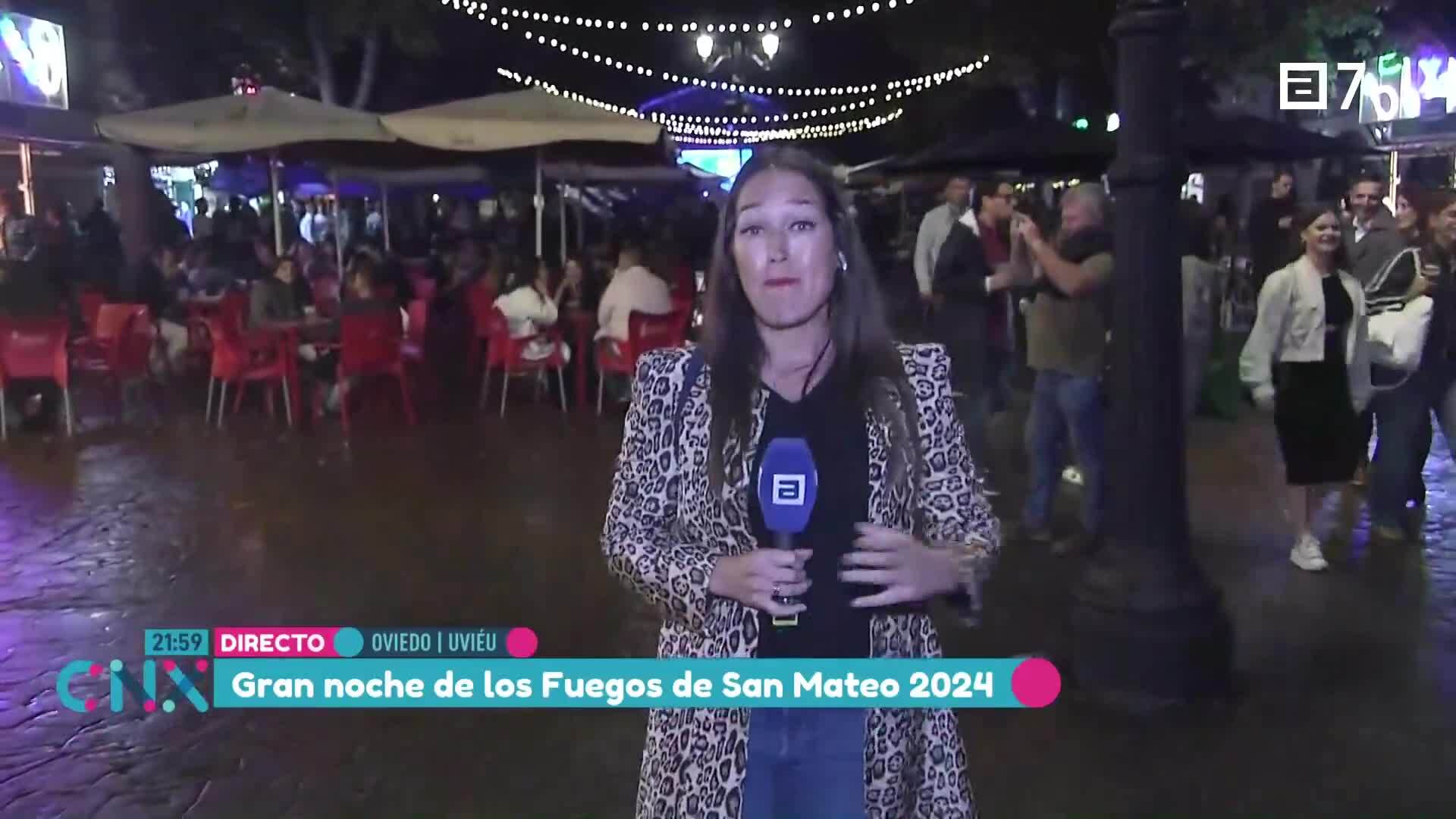 Noche de fuegos desde Oviedo (Viernes, 20-09-2024)