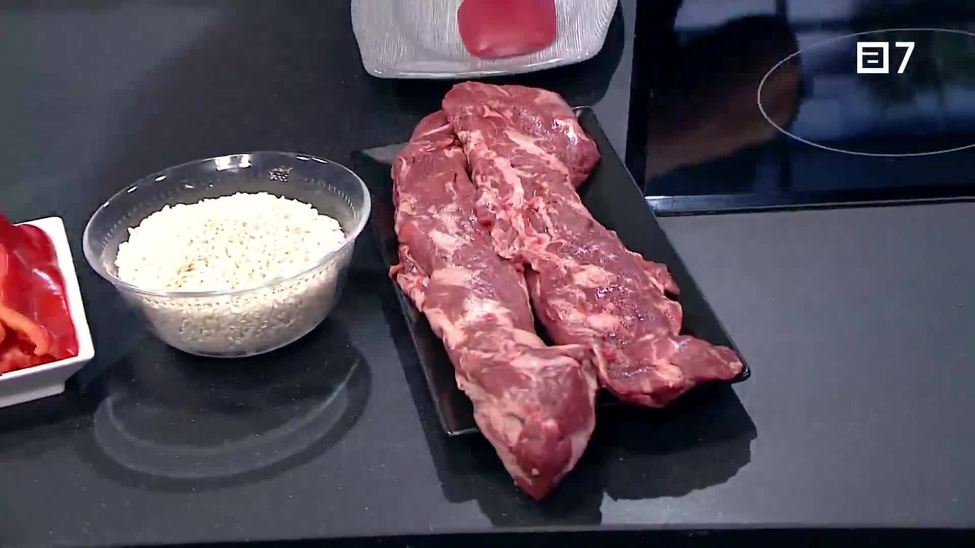 Arroz meloso con solomillo de gochu asturcelta (Martes, 19-03-2024)