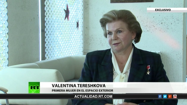 2013-06-15 - Entrevista exclusiva con Valentina Tereshkova,  la primera mujer en el espacio