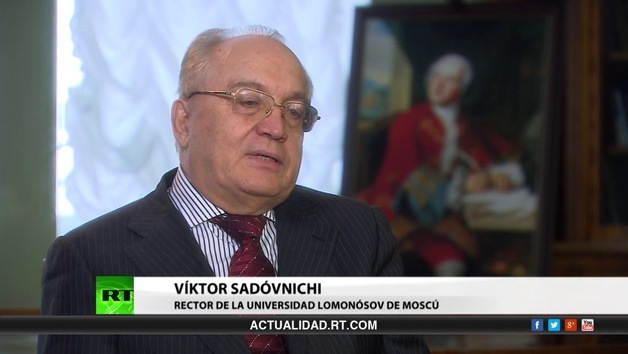 2014-02-06 - Entrevista con Víktor Sadóvnichi, rector de la Universidad Lomonósov de Moscú