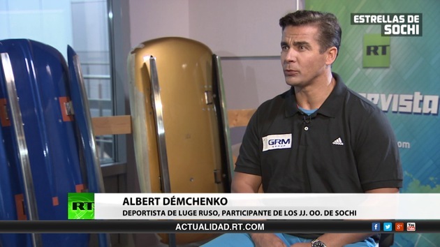2014-02-08 - Entrevista con Albert Démchenko, deportista de luge ruso