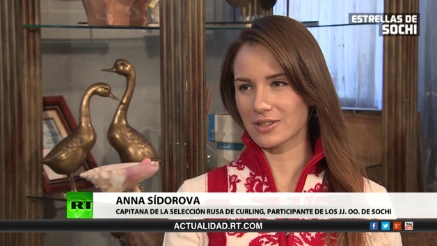 2014-02-13 - Entrevista con Anna Sídorova, capitana de la selección rusa de curling, participante de los JJ.OO. de Sochi