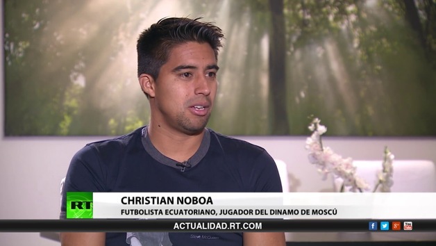 2014-04-07 - Entrevista con Christian Noboa, futbolista ecuatoriano, jugador del Dinamo de Moscú
