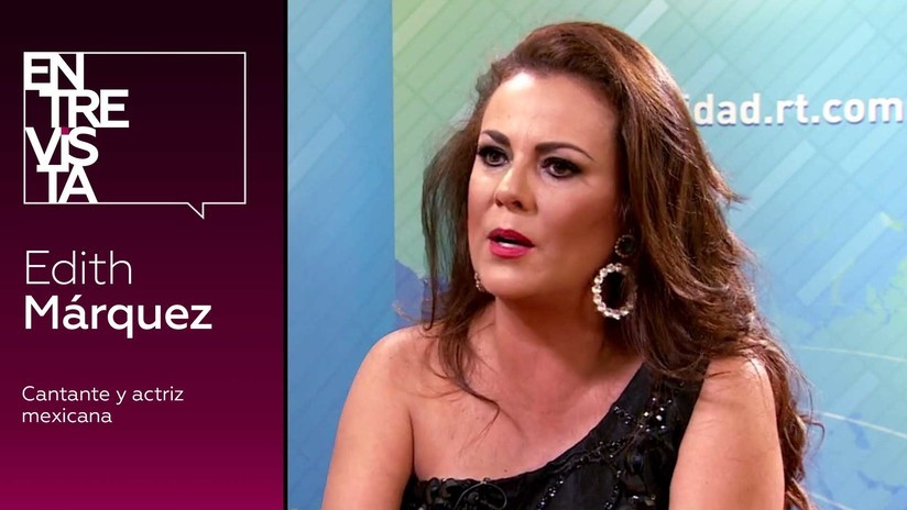 2018-09-17 - La cantante y actriz mexicana Edith Márquez explica por qué nunca cantará reguetón
