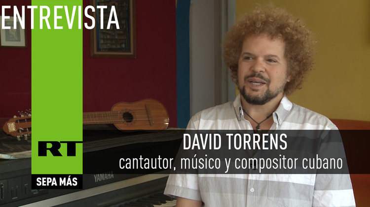 con David Torrens, cantautor, músico y compositor cubano