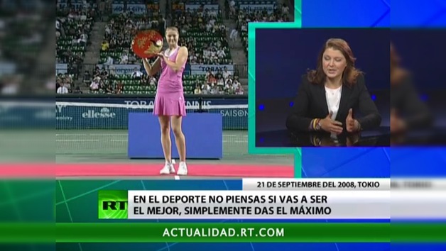 con Dinara Sáfina,  tenista ex número uno del mundo