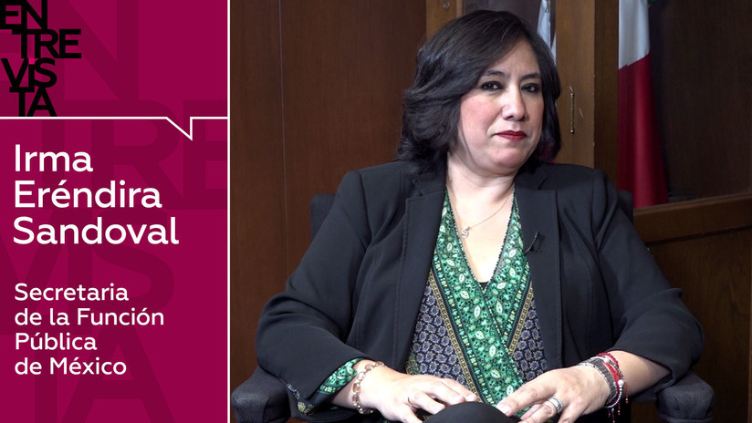 Irma Eréndira Sandoval, secretaria de la Función Pública de México: 