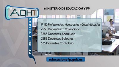 17 130 plazas de profesor, maestro y catedrático