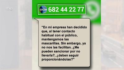 Pueden sancionarme por no llevar mascarilla en el trabajo