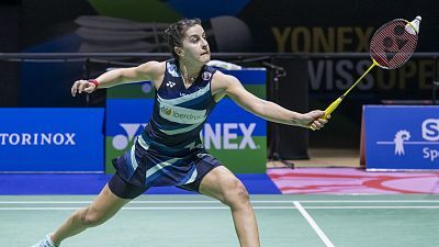 BWF World Tour Super 300 Swiss Open. Semifinal Individual Femenina: Carolina Marín - Tomoka Miyazaki