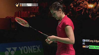 Final del Grand Prix Gold 'German Open': Sung Ji Hyun - Carolina Marín
