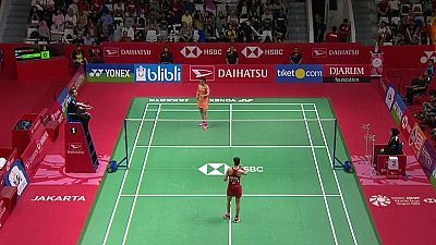 'Indonesia Masters 2019'. Final Femenina: S. Nehwal - C. Marín