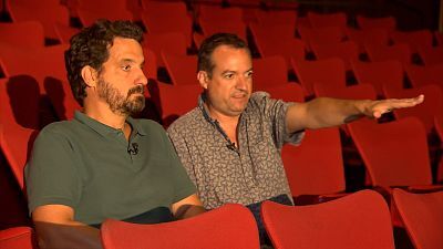 La sala de Radio Nacional, Francisco Narla, Diana Caro y Mena Sambiasi